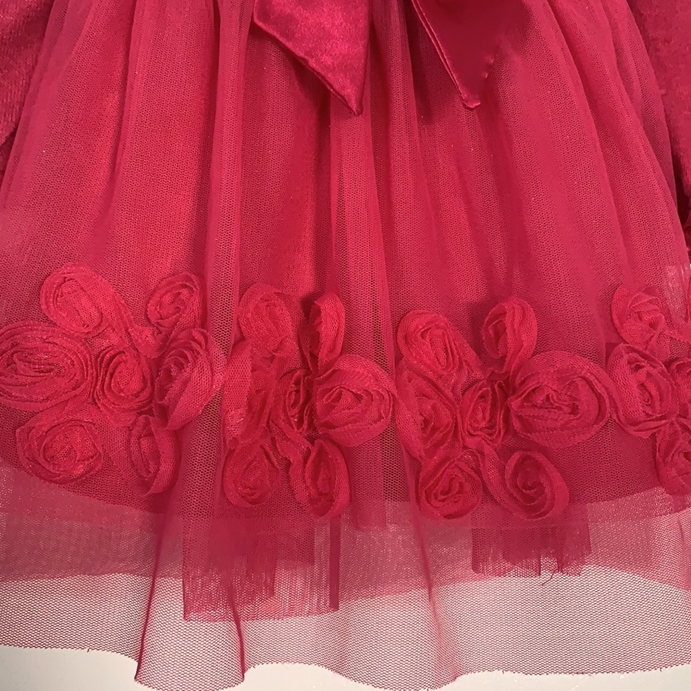 Sweet Heart Rose Baby Girl Pink Dress 18 mos Bow - Picture 5 of 17